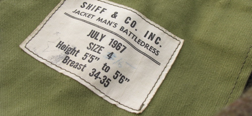 army jacket detail