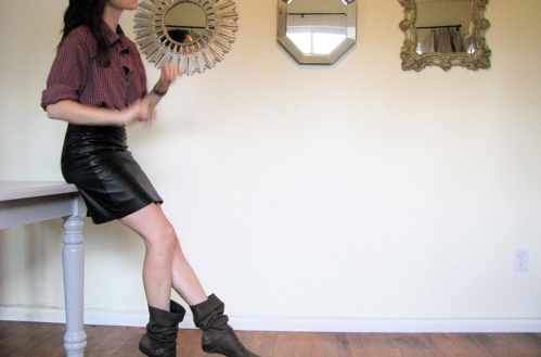 mens-shirt-leather-skirt