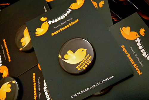 YVR Twestival buttons